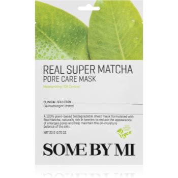 Some By Mi Clinical Solution Super Matcha Pore Care Mask mască textilă de îngrijire pentru a improspata porii si pielea cu aspect obosit - imagine 2